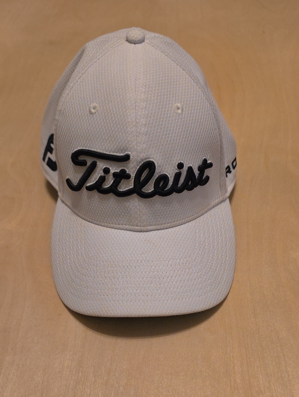 Titleist White Golf Cap with Black Raised Logo